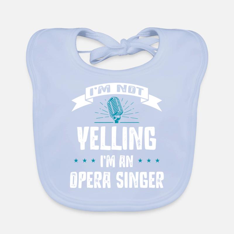Opera singer, voice, opera Organic Baby Bibs