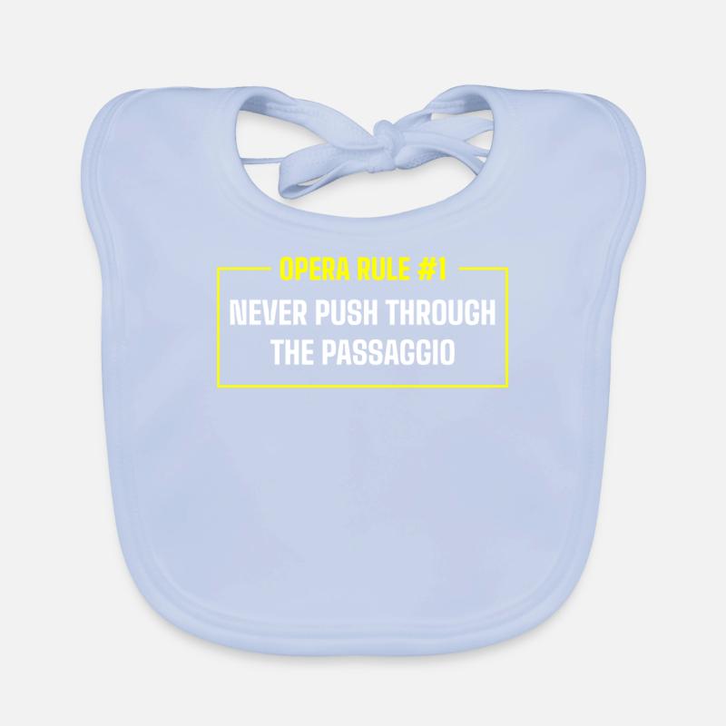Opera singer, voice, opera Organic Baby Bibs