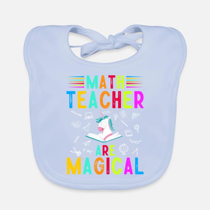 Professeur de mathématiques Licorne Bavoir bio Bébé