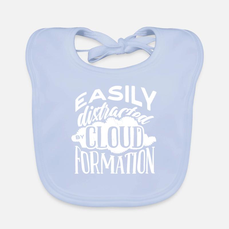 Cloud formation, meteorologist Organic Baby Bibs