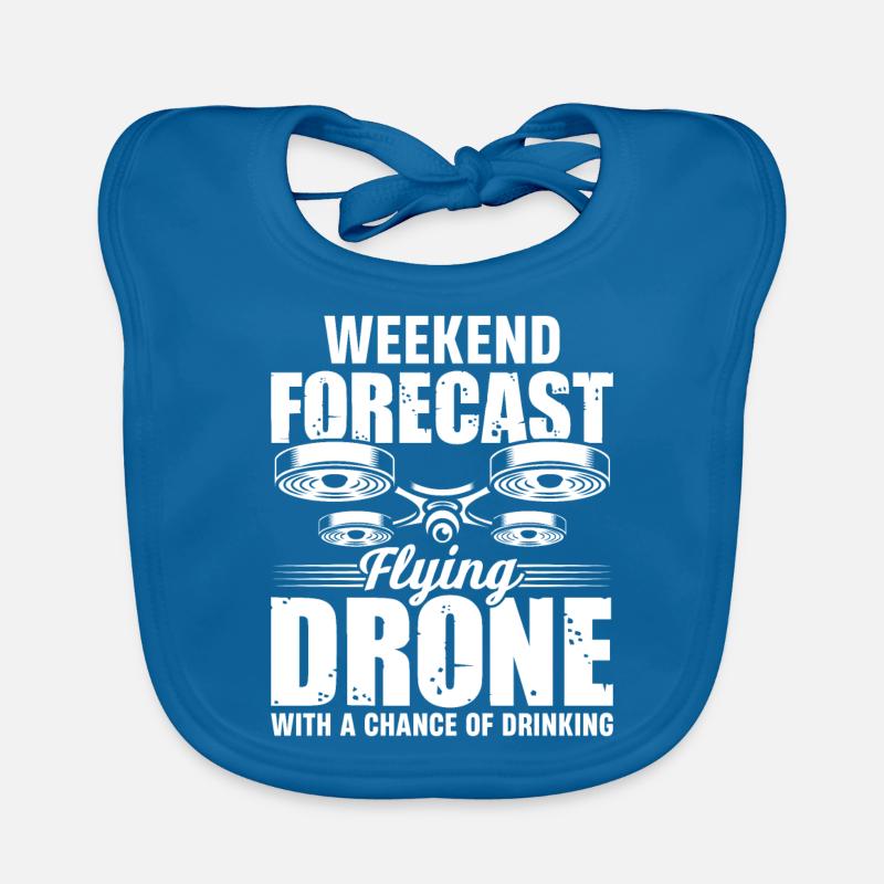 Drones, drones, drone flying Organic Baby Bibs
