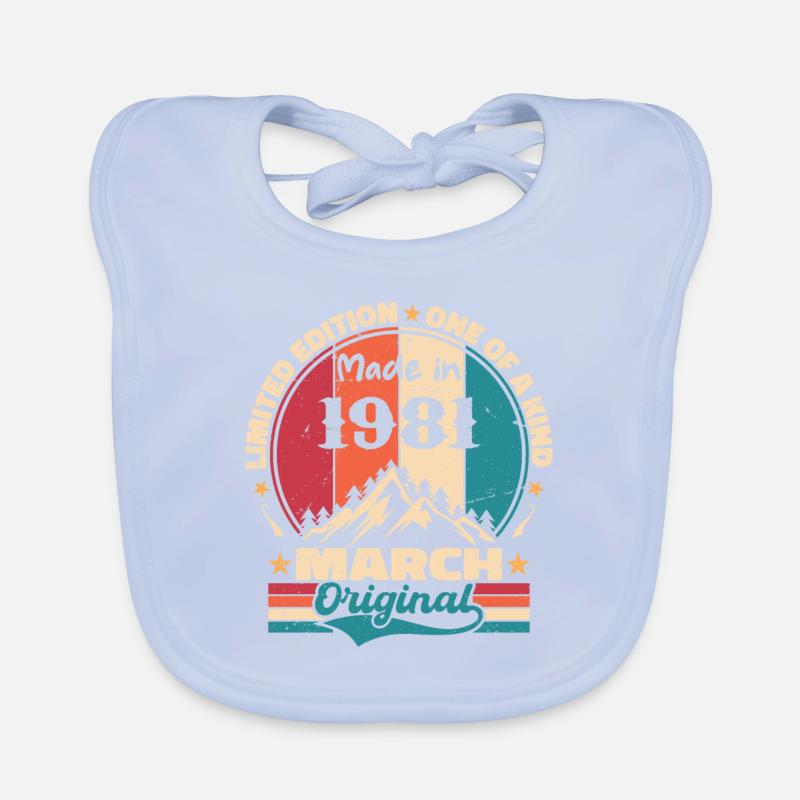 March 1981 | Aged Perfectly Organic Baby Bibs