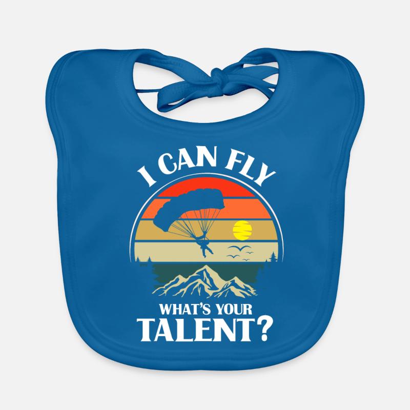 Skydiving, Skydiving Organic Baby Bibs
