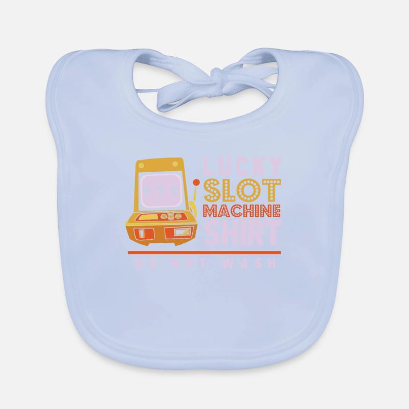 Slot machine, Player, Gambling Organic Baby Bibs