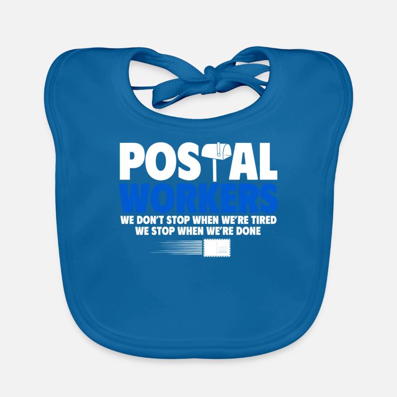 Postarbeiter, Post Mann Baby Bio-Lätzchen