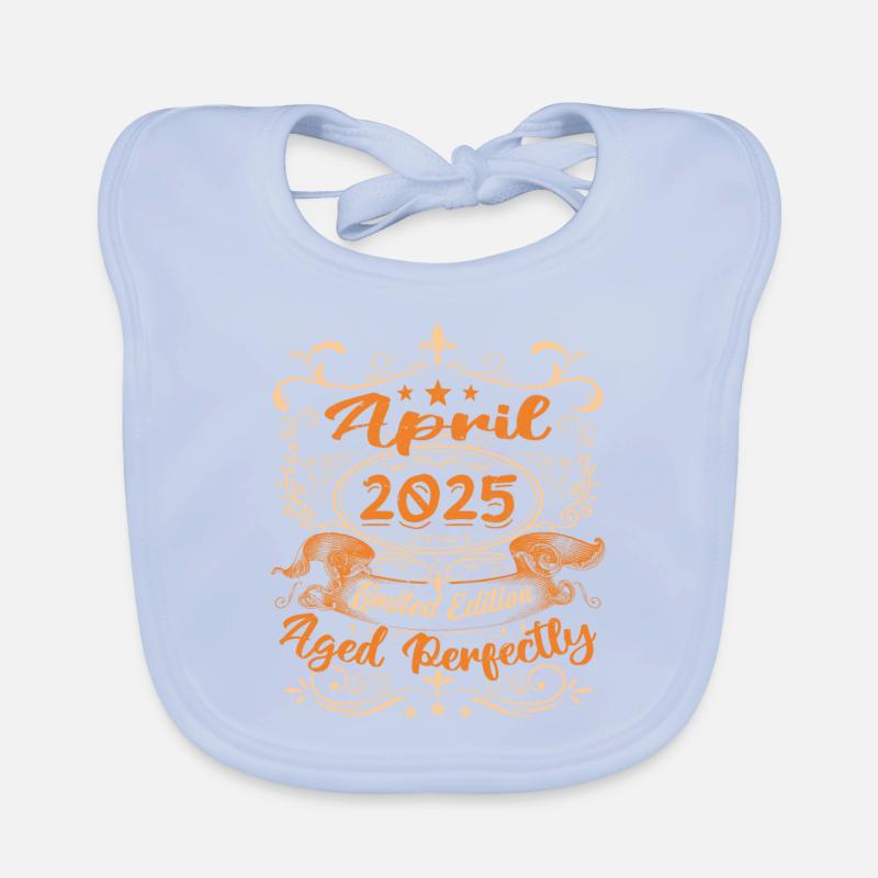 Vintage Geburtstag Geschenkidee April 2025 Baby Bio-Lätzchen