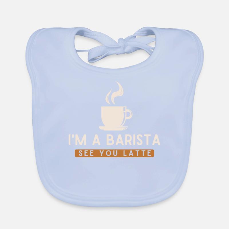 Barista, coffee machine Organic Baby Bibs