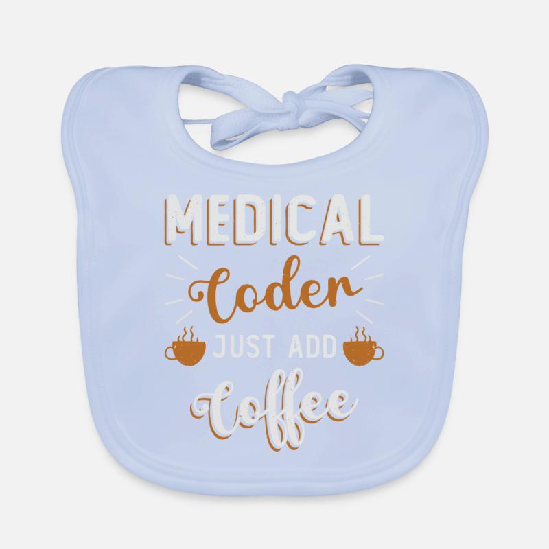 Medical encoder, programmer Organic Baby Bibs