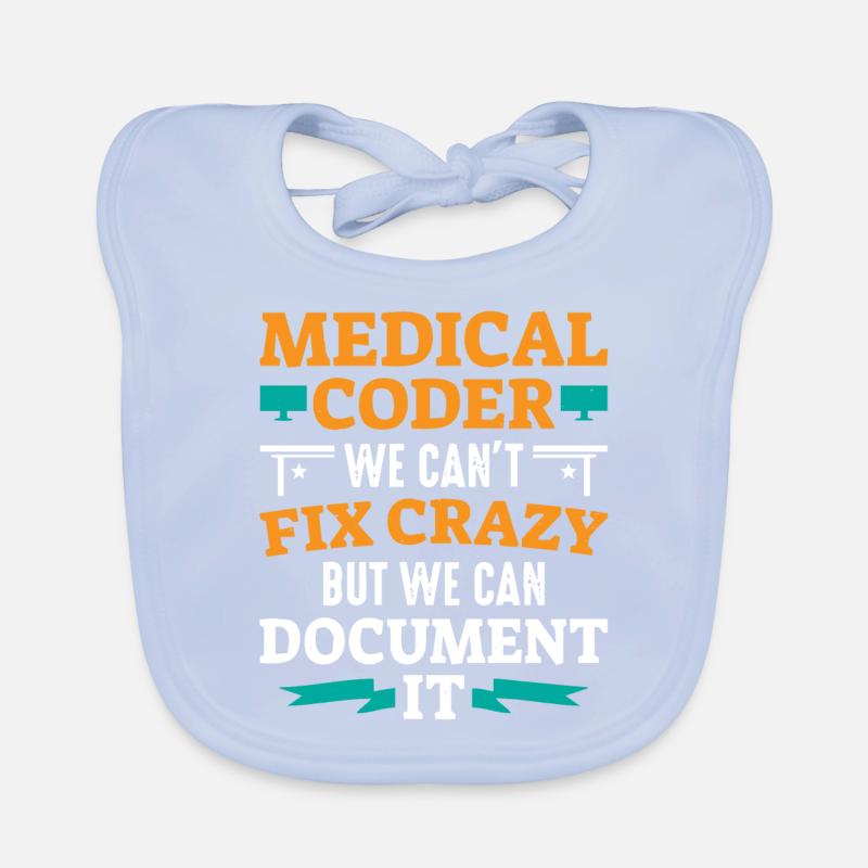 Medical encoder, programmer Organic Baby Bibs