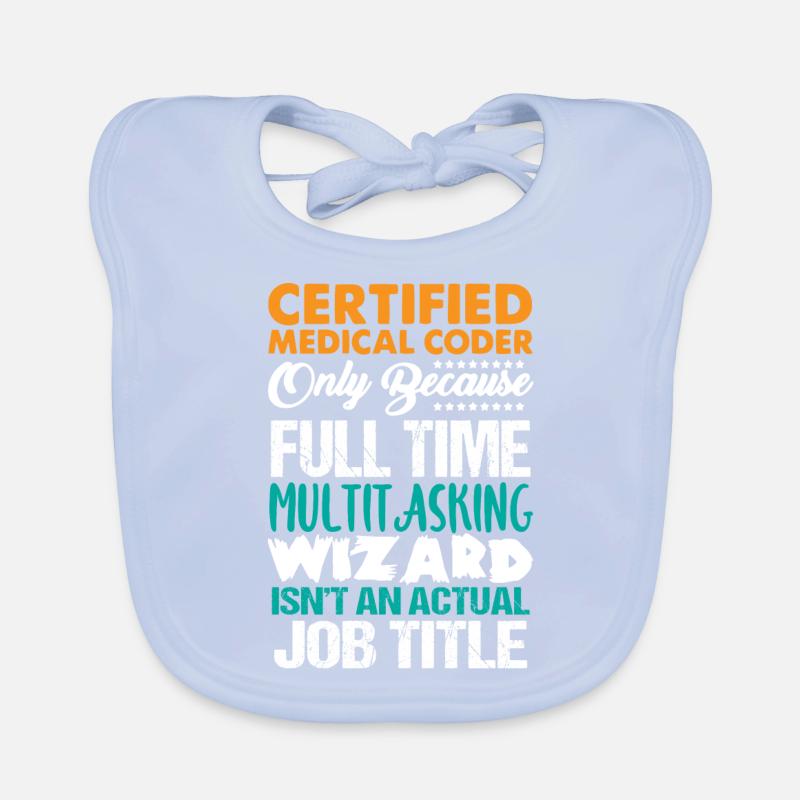 Medical encoder, programmer Organic Baby Bibs