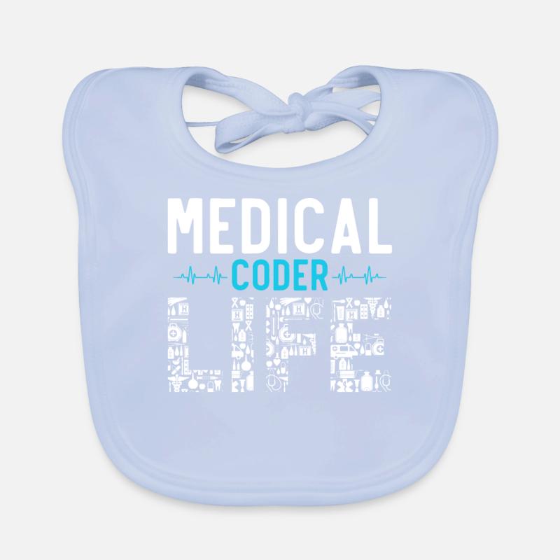 Medizinischer Kodierer Medizinischer Programmierer Baby Bio-Lätzchen