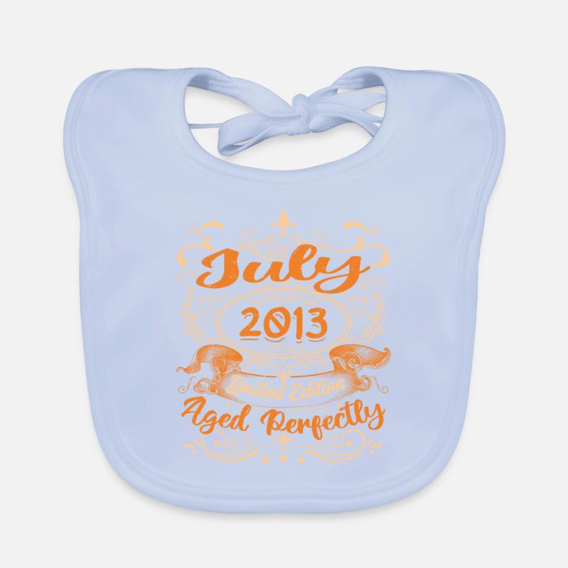 July 2013 Anniversary Vintage Gift Idea 2013 Organic Baby Bibs