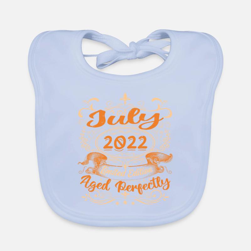 Juli 2022 Jubiläums Vintage Geschenkidee 2022 Baby Bio-Lätzchen