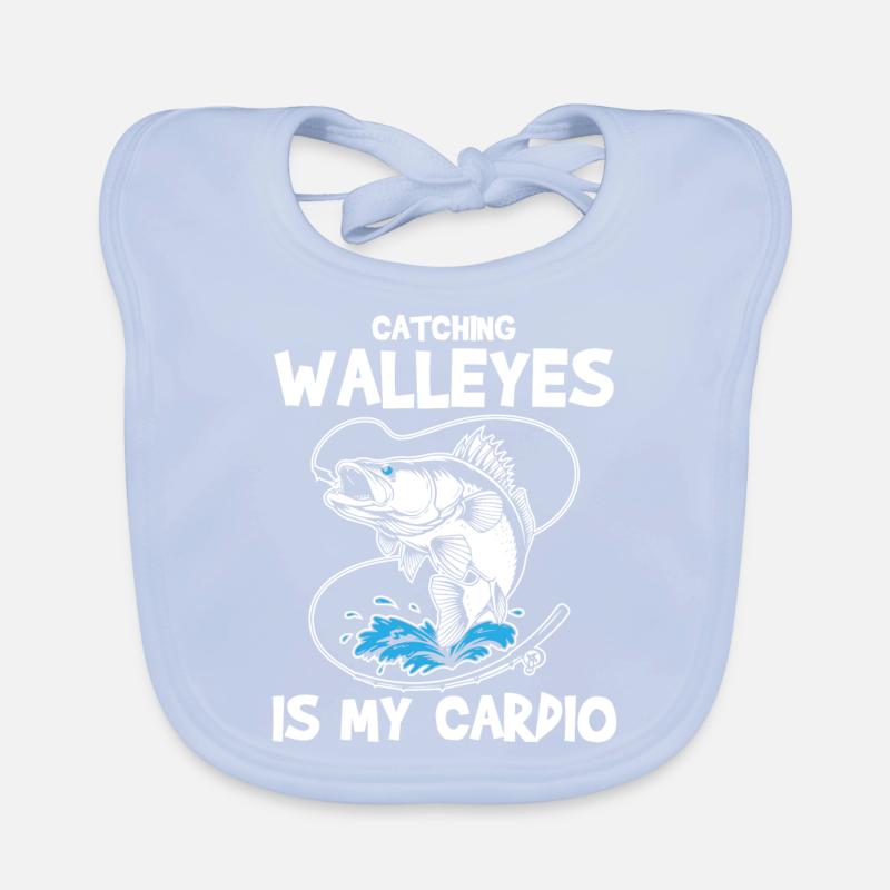 Pêche à la perche, poisson, perche, pêche à la perche Bavoir bio Bébé