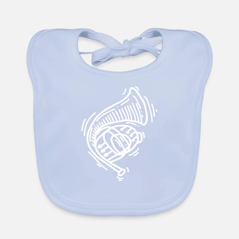 Corno francese Bavaglino ecologico per neonato