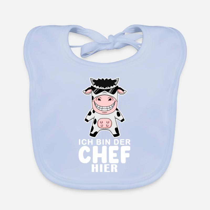 coole Kuh Chef Spruch Baby Bio-Lätzchen