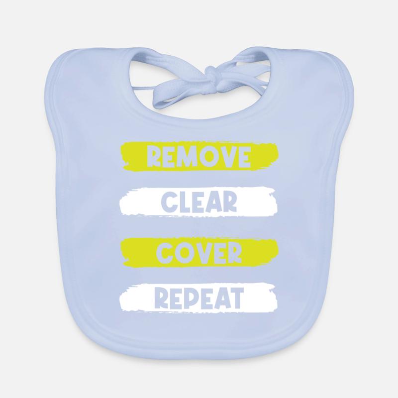 Floorers, tilers, tilers Organic Baby Bibs