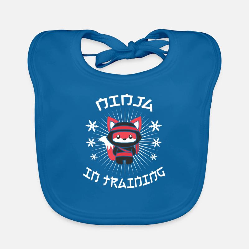 Ninja cat Ninja in training Organic Baby Bibs