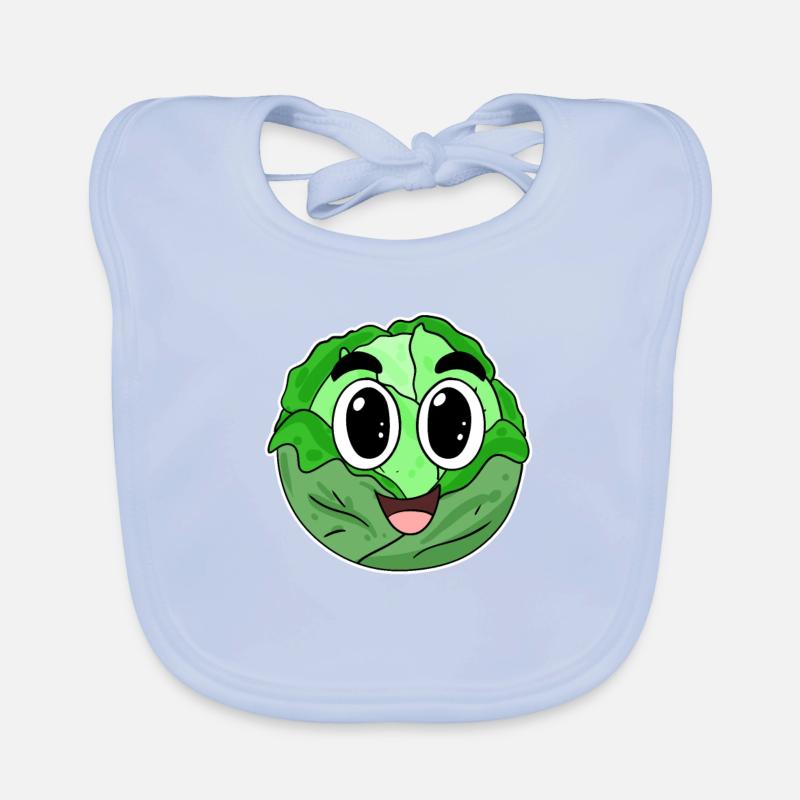 Head cabbage cabbage Organic Baby Bibs
