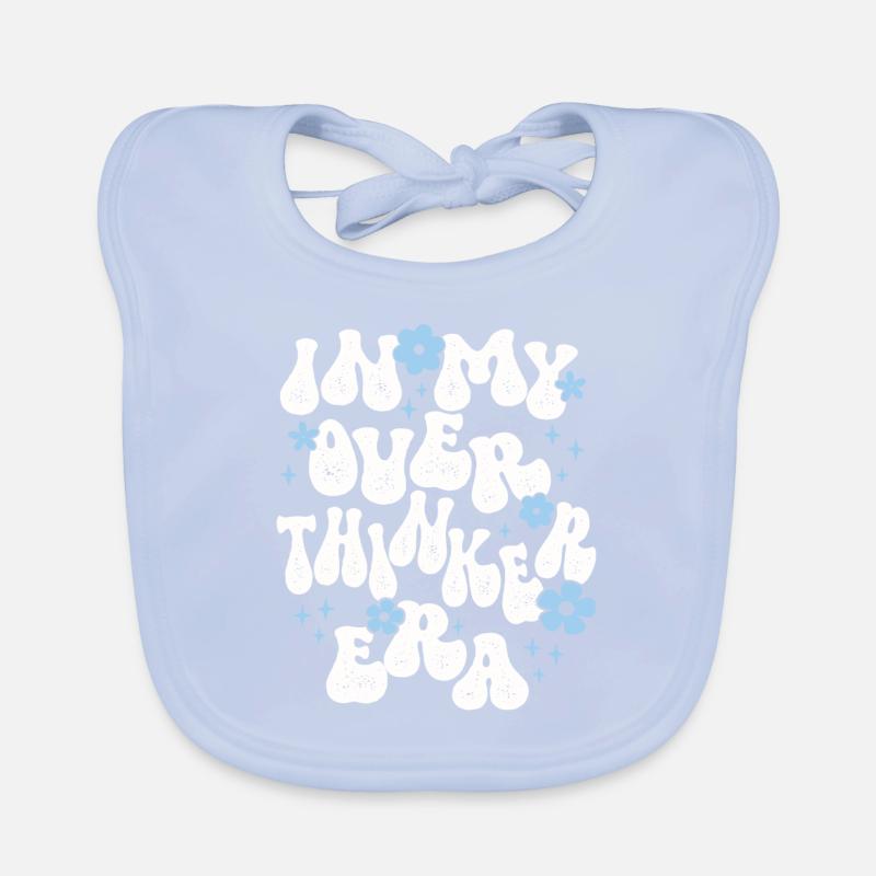 Dans mon ère Overthinker Overthink Groovy Bavoir bio Bébé