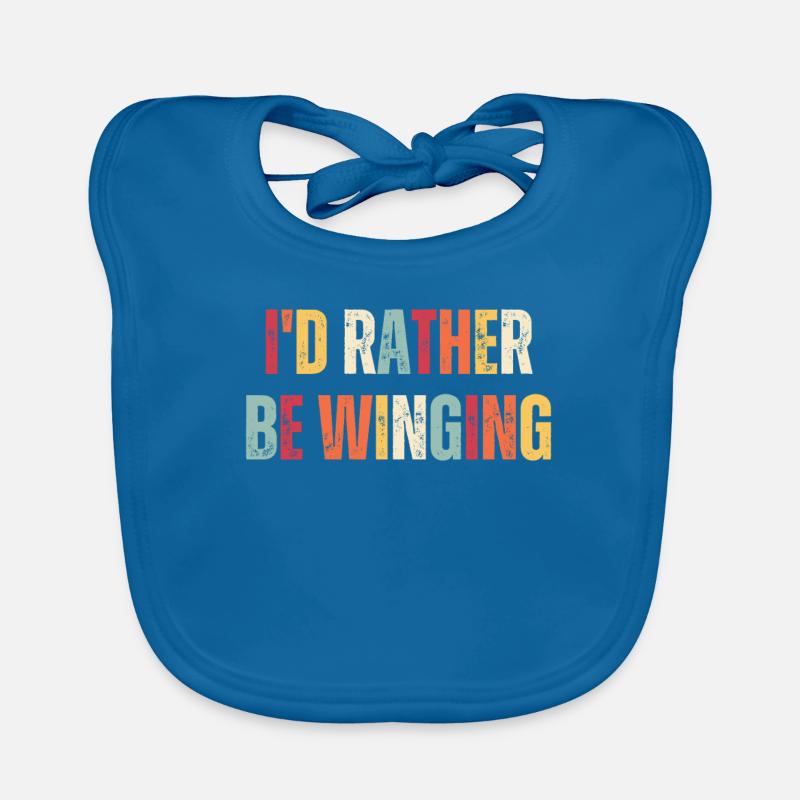 I'd Rather Be Winging Wingsurfing Baby Bio-Lätzchen