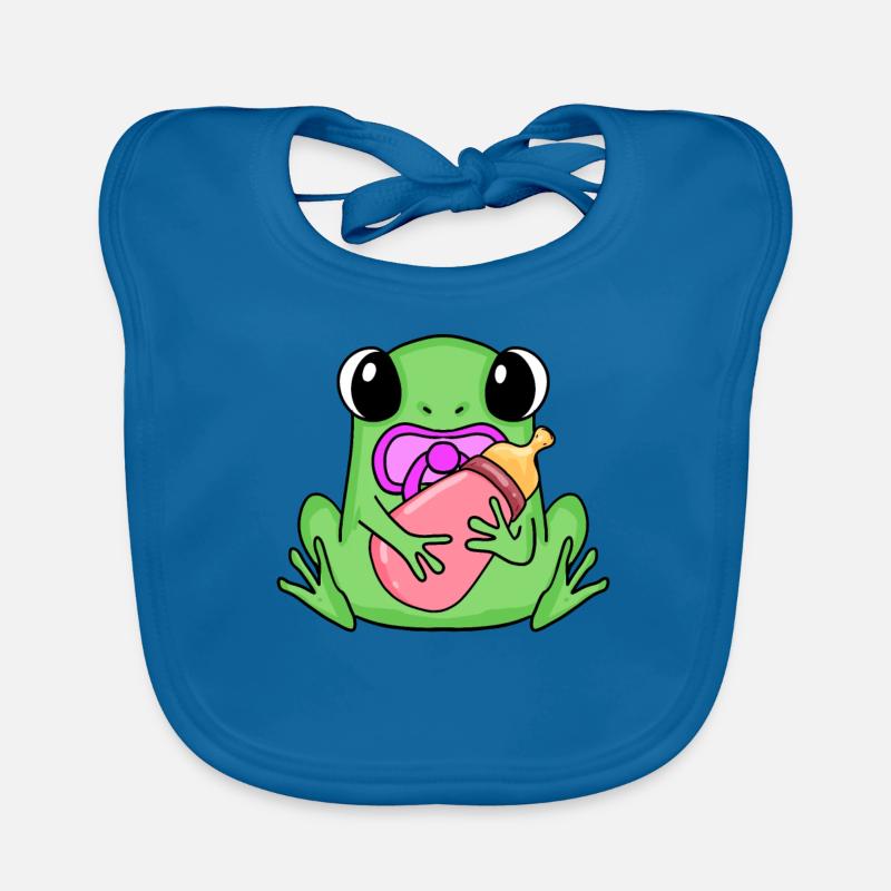 Bébé grenouille Bavoir bio Bébé