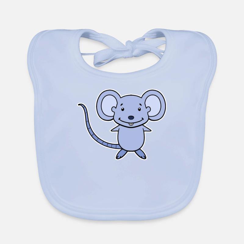 Dessin animé de souris Bavoir bio Bébé