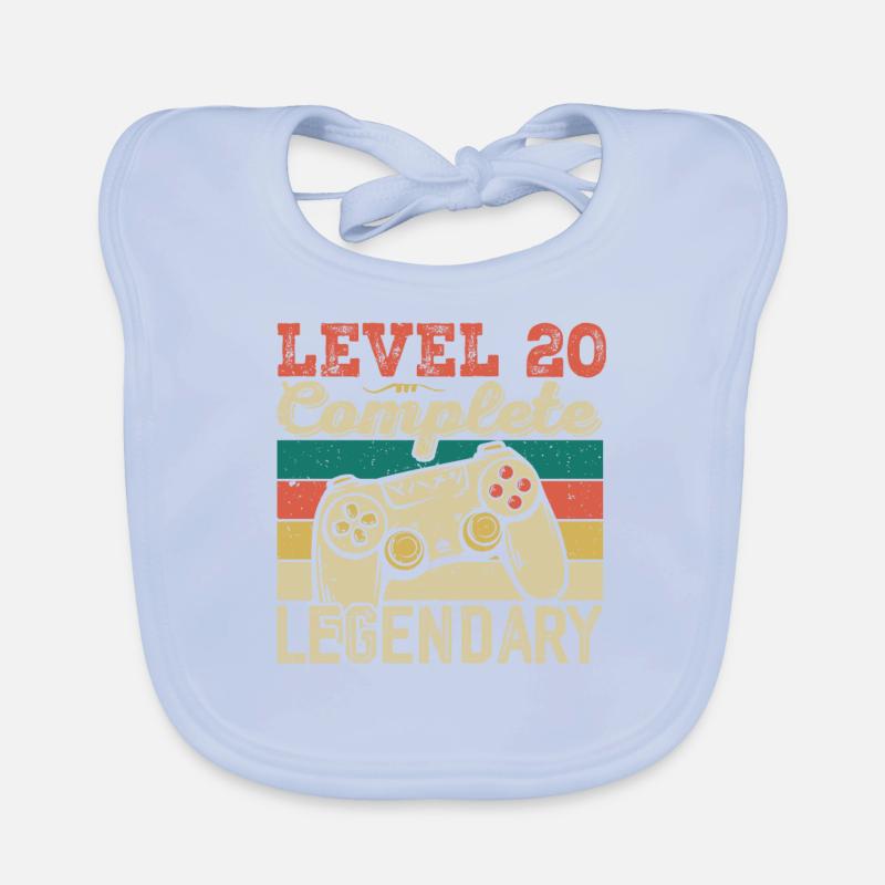 Niveau 20 Complete, Cadeau D'anniversaire 20 Ans Bavoir bio Bébé