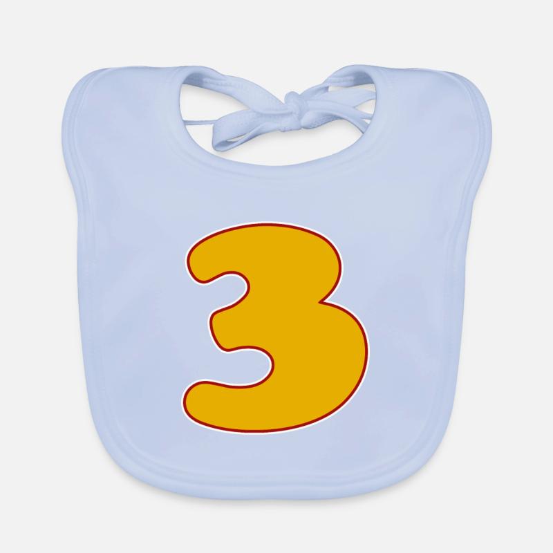 3 - Three Organic Baby Bibs