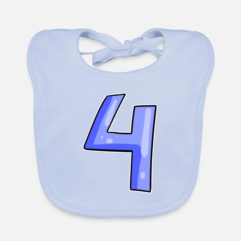 4 - Four Organic Baby Bibs
