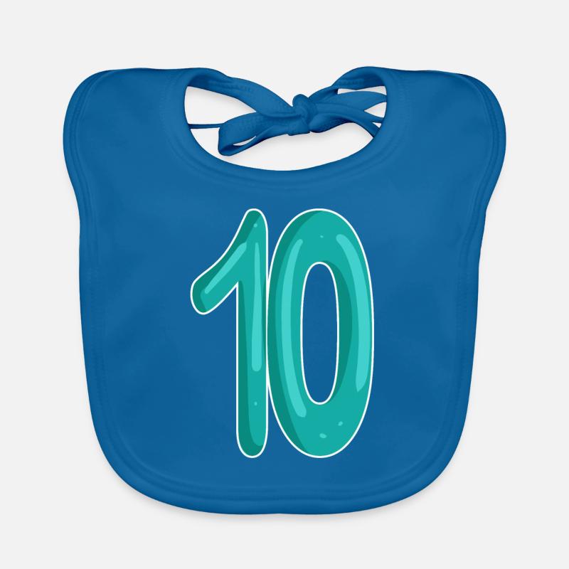 Dix numéros 10 Bavoir bio Bébé