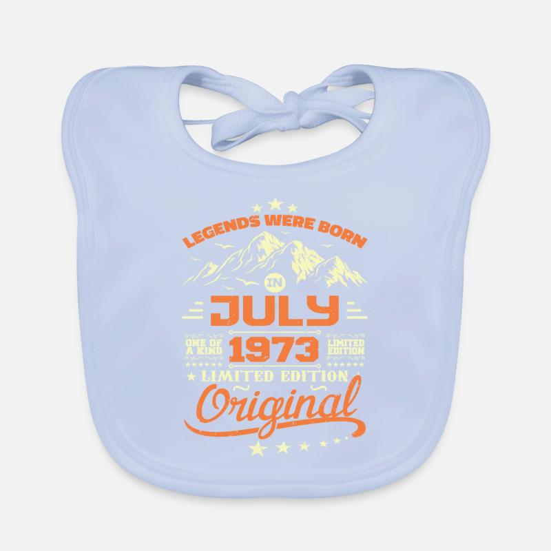 Juli 1973 Geburtstagsgeschenk Juli 1973 Baby Bio-Lätzchen