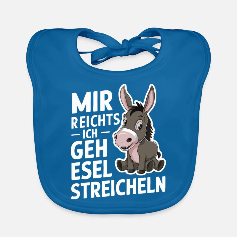 Esel Eselchen Maultier Muli Baby Bio-Lätzchen