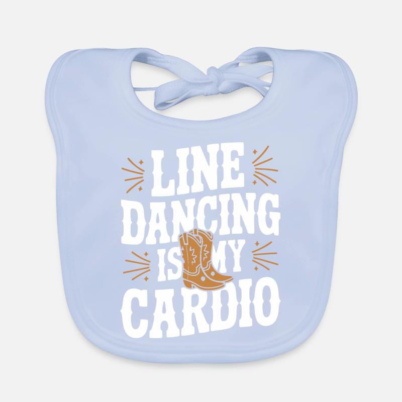 Line Dancing Dancing Dancers Organic Baby Bibs