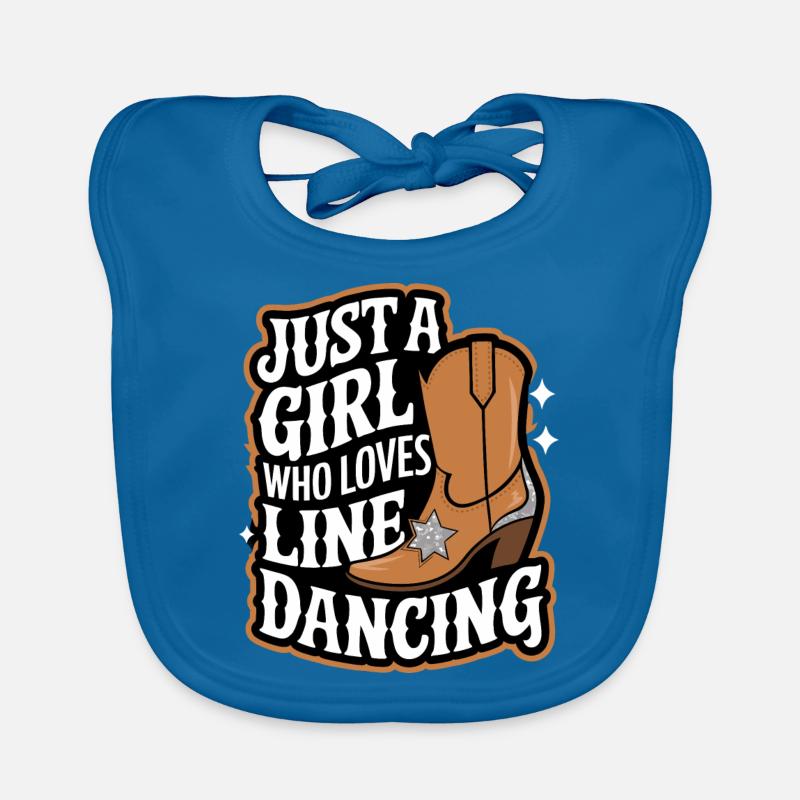 Line Dancing Dancing Dancers Organic Baby Bibs