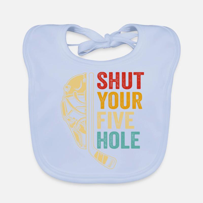 shut your five hole Bavoir bio Bébé