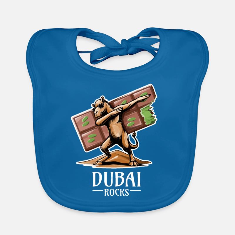 Dubaï Rocks - Design de dromadaire de Dabbing Cool Bavoir bio Bébé