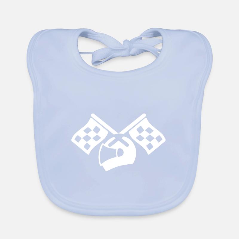 Racer helmet Organic Baby Bibs