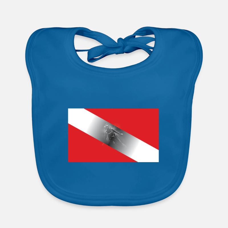 Diving Flagg Organic Baby Bibs