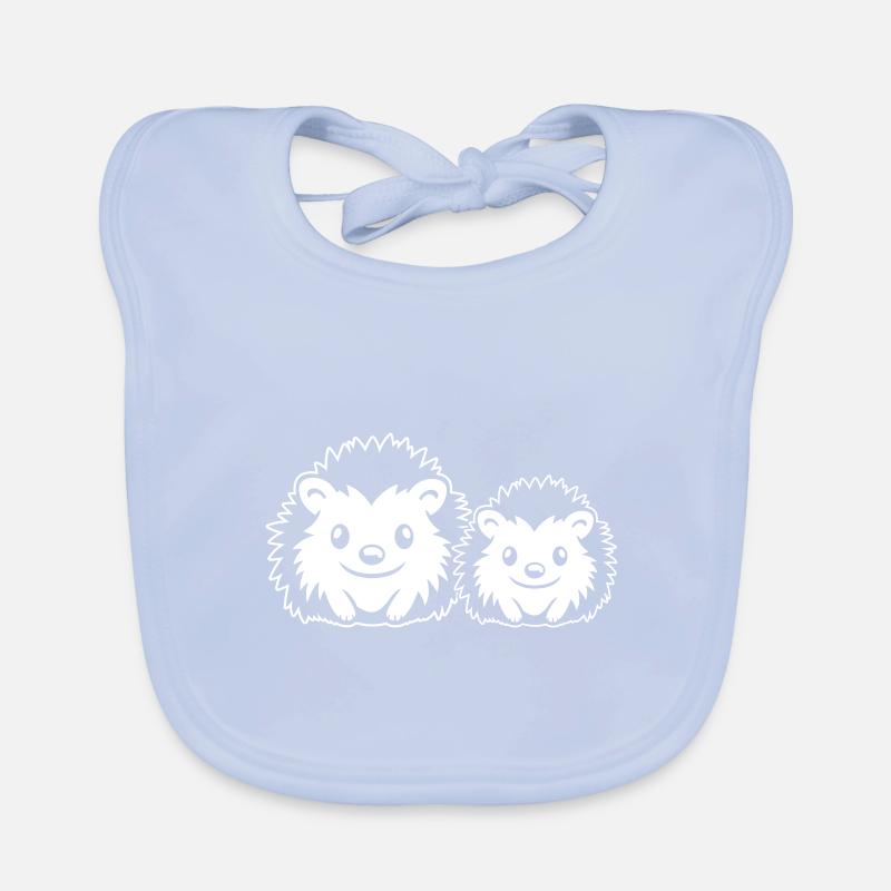 Hérisson Comique Mignon Bavoir bio Bébé