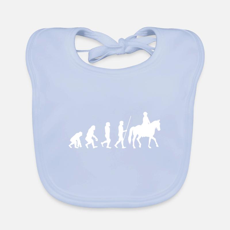 Horse Riding Evolution Baby Bio-Lätzchen