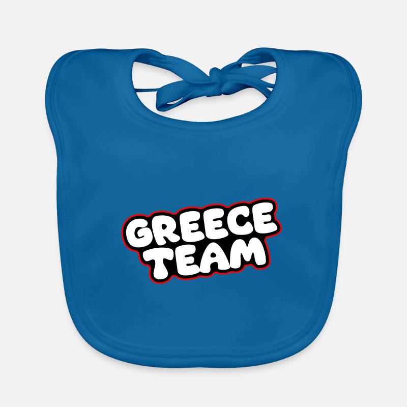 Équipe Grèce Bavoir bio Bébé