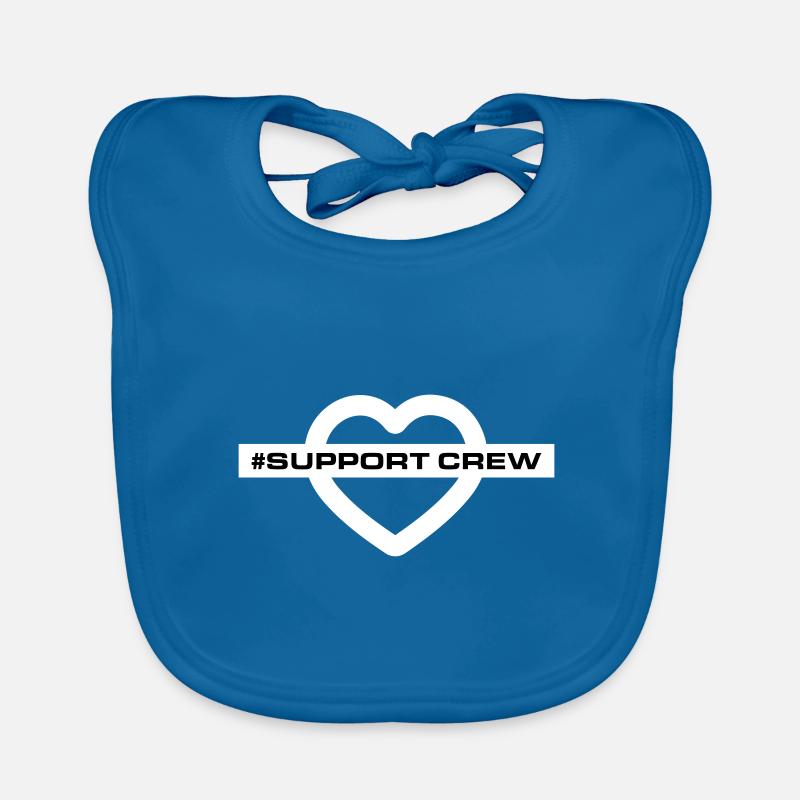 Support Crew Herz Liebe Baby Bio-Lätzchen