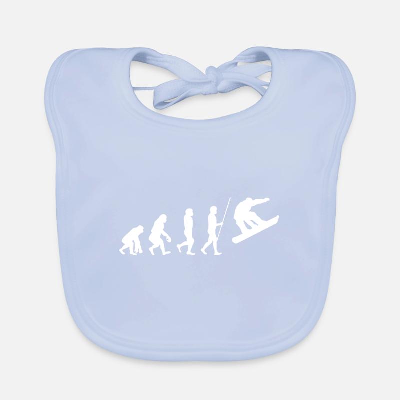 Évolution du snowboarder Bavoir bio Bébé