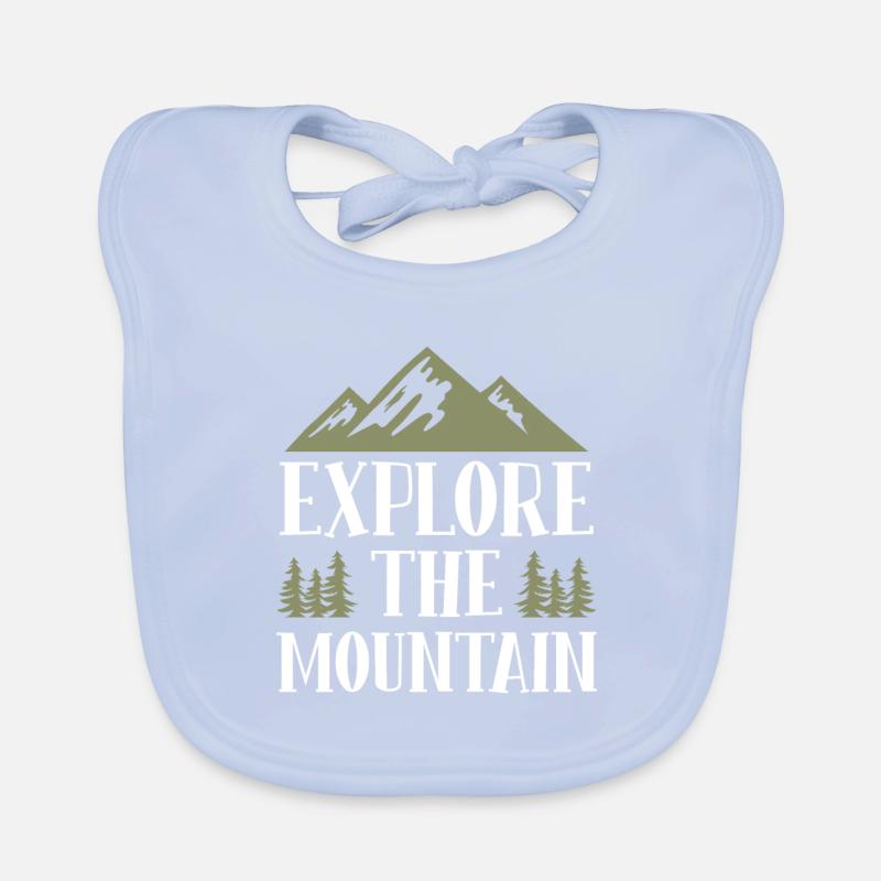 Explore Mountains Say Mountains Organic Baby Bibs