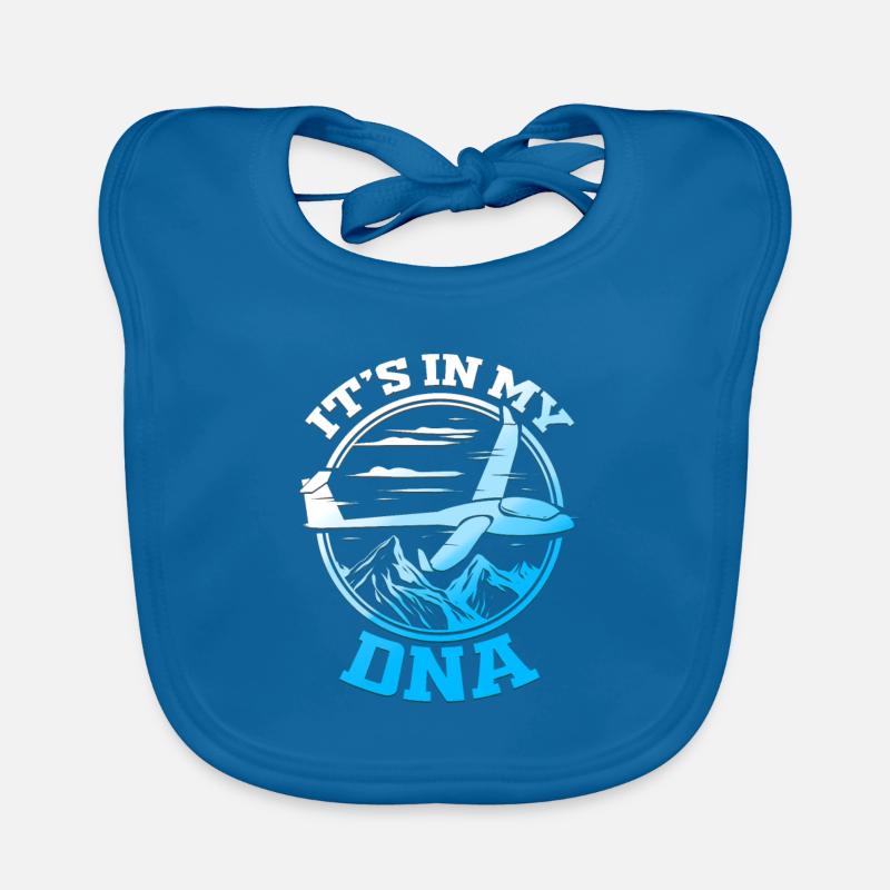 Gliding pilot glider glider pilot Organic Baby Bibs