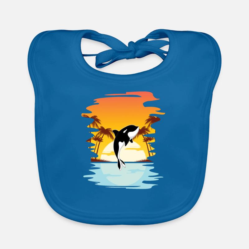 Baleine à épée Tueuse Orca Bavoir bio Bébé