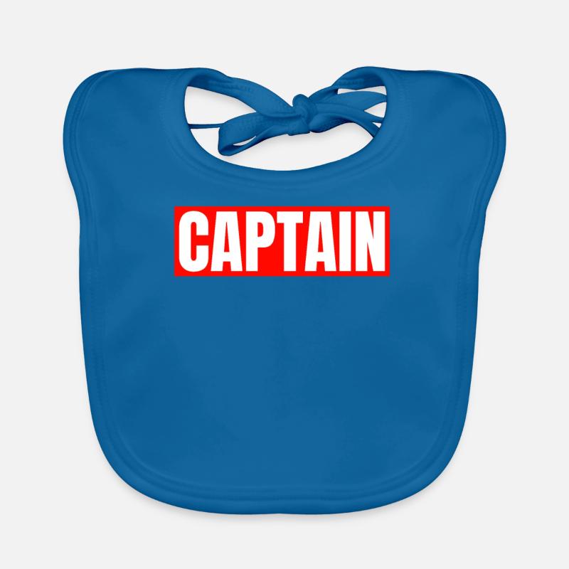 Boot Stuff Captain Lustiges Pontonboot Seeschiff Baby Bio-Lätzchen