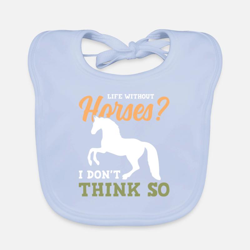horse pferde Baby Bio-Lätzchen