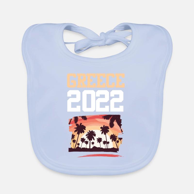 Grèce 2022 Bavoir bio Bébé